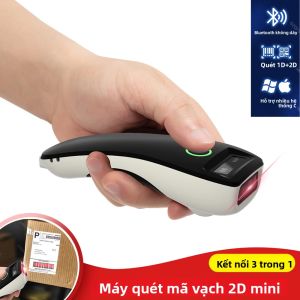 Máy Quét Mã Vạch Mini Cầm Tay 1D/2D Mã QR USB Có Dây/không Dây Bluetooth 2.4G Giải Mã Tốc Độ Cao Máy Quét Ảnh CMOS