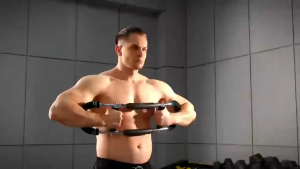 JOMO Twister Arm Trainer U-Shaped Arm Exerciser 20KG to 50KG Steel Spring for Shoulder Chest & Arm Workout Foam Grip