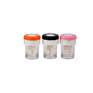 Masely Contact Lens Manual Cleaner Portable Rotating Case Glasses Cleaning Box