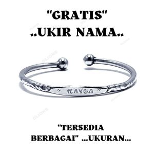 GELANG MONEL BAYI & ANAKREMAJA & DEWASA GRATIS UKIR NAMABAGUS UNTUK KESESATANGELANG ANTI STEPGELANG ANTI KARATAMAN DIBAWA MANDI & TERKENA SABUN