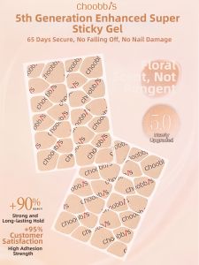 GANGHOU | High Adhesion Suitable for Pregnant Women Waterproof Thin Nail Stickers