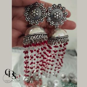 Beautiful Fresh Water Pearl Hanging Jhumka Earring for Women with multiple colours