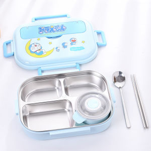 316 Stainless Steel Insulated Lunch Box Separated with Soup Bowl Cartoon Cute Student Lunch Box Office Worker Lunch Box