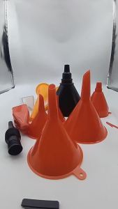 4/6Pcs Universal Car Engine Oil Funnel Set Precision Clamp Leak-Proof PVC Versatile Tool Hassle-Free Auto Filling Maintenance