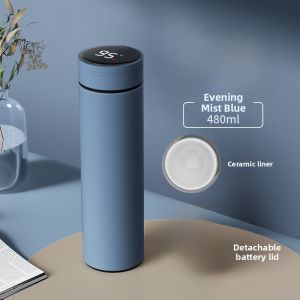 Large Capacity Smart Thermal Cup 316 Stainless Steel Tea Brewing Water Cup Gift for Men And Women High Aesthetic Value Business Use