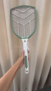 NEOBEE ไม้ตียุง ไม้ช็อตยุงไฟฟ้า เปลี่ยนถ่านไม่ได้ มีไฟล่อยุง LED ชาร์จไฟได้ คละสี NB-3839