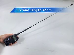 Baofeng SMA-Female UHF+VHF Handheld Telescopic Antenna for BAOFENG UV-5R 82 BF 888S Walkie Talkie Radio Accessories