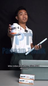 LEM PIPA PVC KALENG 400gr DEXTONE ORIGINAL LEM PARALON CAIR 400 GRAM - LEM PRALON KALENG DEXTON