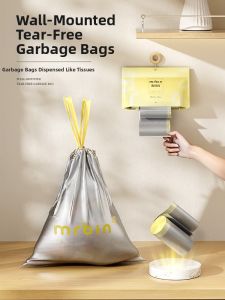 MR.Bin | Easy-peel Tear-proof Drawstring Garbage Bags Large and Thick