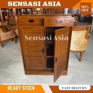 Almari Kasut Kayu Jati shoes rack wood jati  shoes rack Teak Wood