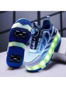 CHAODONG | Invisible Wheel Adjustable Illuminated Roller Shoes For Boys