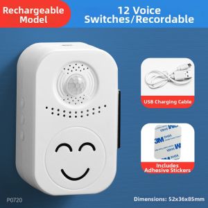 YIZHIBING | Welcome Induction Doorbell Voice Reminder Alarm