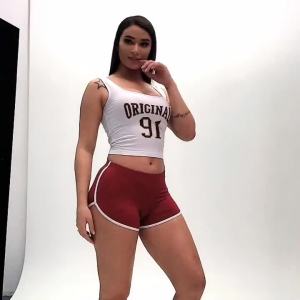 Sports Shorts Women Summer 2026 New Candy Color Anti Emptied Skinny Shorts Casual Lady Elastic Waist Beach Correndo Short Pants