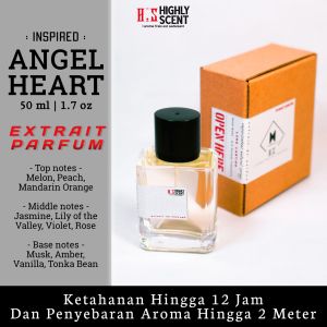 Extrait De Parfum Wanita Angel Heart 50ml Inspired Highly Scent Minyak Wangi Tahan Lama 24 jam