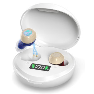 Rechargeable Hearing Aids for Seniors with Noise Cancelling And Volume Control Adult Hearing Amplifier