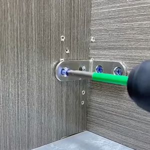 20pcs Siku L Stainless Steel/Plat Siku L /Bracket Siku Penyangga Rak/Siku Rak Verseng (Penyangga Kayu)