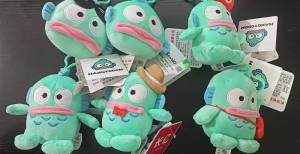 Genuine Sanrio Hangyodon Small Pendant Plush Toy Anime Cartoon Sayuri Super Soft Model Doll Stuffed PP Cotton Kids Birthday Gift