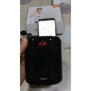 TaffSTUDIO Bluetooth Speaker Pinggang Mic Wireless Untuk Guru Dosen Mengajar di Kelas Amplifier LED