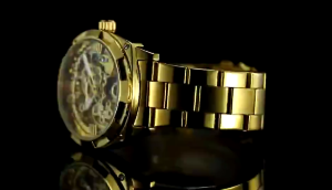 Forsining new fashion retro mens automatic mechanical watch top brand luxury complete gold design luminous pointer skeleton clock. Mens gifts