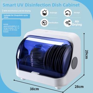 UV Disinfection Dishes Storage Rack