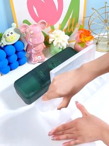 กล่องเก็บสายเคเบิล สายหูฟัง USB แบบพกพา สําหรับเดินทาง 7 ช่อง วางซ้อนกันได้ อเนกประสงค์