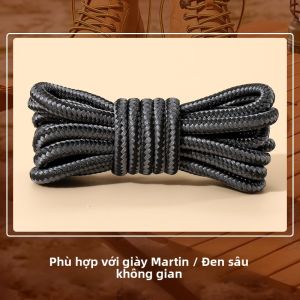 XIANZHAO | Dây giày bốt Martin nam nữ màu nâu đen vàng dây tròn giày bốt ngắn chống va đập mùa đông 2024 thương hiệu Xianzhao