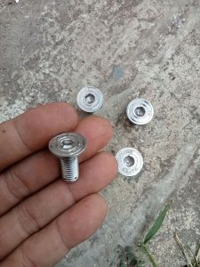 BAUT L PIRINGAM CAKRAM STAINLISS STELL SET ADAPTOR CAKRAM HONDA PIRINGAN DATAR YAMAHA