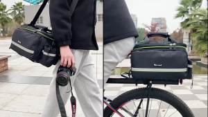 WEST BIKING 3 in 1 Waterproof Bike Trunk Bag MTB Road Bicycle Bag Large Capacity Travel Luggage Carrier Saddle Seat Panniers