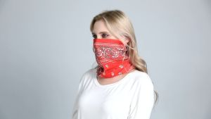 Musion Quick Dry Sports Headband Sun Protection Flame Print Skaf Kepala Bike Head Scarf Multi Purpose Rider Neck Gaiter Elastic Face Cover for Outdoor Sports