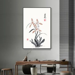New Chinese Style Ancient Wind Living Room Decorative Painting Restaurant Wall Picture Welcoming Pine Bamboo Ink Sofa Background Wall Hanging Picture