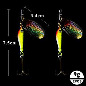QXO 2pcs/lot 9g Spoon Metal Novel Jig Fishing Lures Spoon Bait Winter Goods For Fishing Hard Jigging Spinners Jerkbait Shad