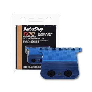 FX707 Blue DLC Replacement Blades Compatible with BaByliss Barberology FX787 & FX726 Trimmer Replacement Head