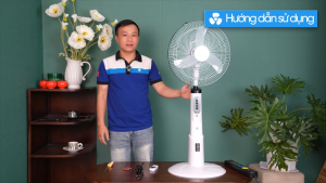 Quạt Tích Điện Dáng Đứng Cao Cấp U ULTTY ELNI 16 Pin Lithium hoạt động bền bỉ lên tới 15 tiếng