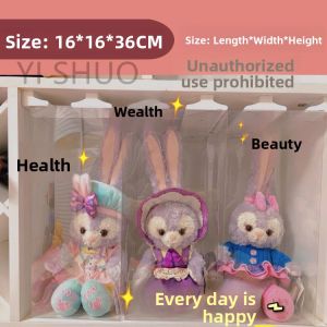 Dustproof PVC Display Box Toy Storage Case for Plush Dolls Stuffed Toys Soft Toy Organizer Box Transparent Cover Storage Bin