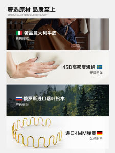 Guxia Home Single Sofa Lightweight Snail Chair Lazy Boy Chair Designer Casual Tiger Chair Lobster Chair Leather Seat High Elastic Foam Sponge