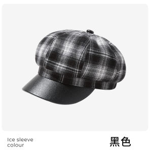 Yang Classmate Selects Eight-Cornered Summer Hat Wide Brim Beret Cap Thin Model for Women New 2024 Casual Fashion Streetwear