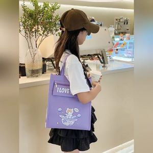 Handbag For Kids School Tote Bag Oxford Tutoring Bag Waterproof A4 File Bag for Student