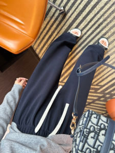 Womens Thickened Velvet Casual Pants High Waist Wide Leg Loose Fit Long Trousers Autumn Winter Warm Stylish Versatile Trousers
