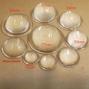 Concave Convex Glass Lens 66mm Flat Bottom LED Spotlightening Flashlight Lens Concentric Lighting Effect round Shape Embedded Installation