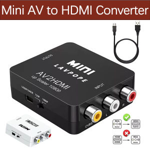 RCA to HDMI AV to HDMI Converter HD 1080P Mini Video Audio Converter Adapter For TV/PC/ PS3/ PS4/DVD /Xbox Projector (Not HDMI TO AV)