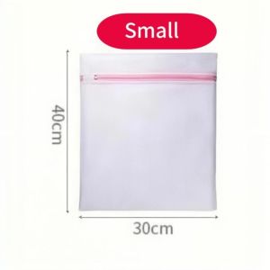 Pink 5-piece zipper laundry bag Fine mesh high-quality storage bag Home clothes cleaning protection washing machine wash bag