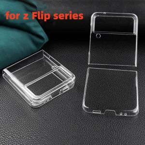 Transparent Ultra Thin Cover Slim Sturdy Scratchproof Hard PC Mobile Phone Case for Samsung Galaxy Z Flip 3 4 5 6 Z Flip3 Z Flip4 Z Flip5 Z Flip6 Z Flip7 5G Clear Back Cover