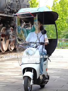 Motorcycle & Electric Scooter Canopy Awning Cover Universal Windproof Rainproof UV protection