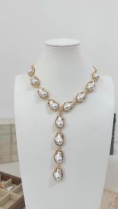 Dây Chuyền Choker Ngọc Trai Giả Phong Cách Baroque Vàng Cổ Điển Có Thể Điều Chỉnh Kiểu Dáng Y Trang Sức Thời Trang Nổi Bật Dành Cho Nữ Hình Dạng Không Đều