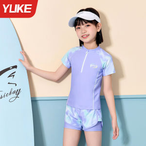 YUKE | Sun-Protective Split Girls Swimsuit