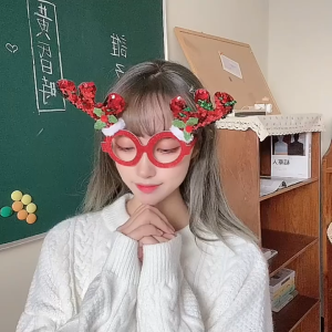 พร้อมส่งจากไทย แว่นตาเด็กกรอบวันคริสต์มาส Christmas Day