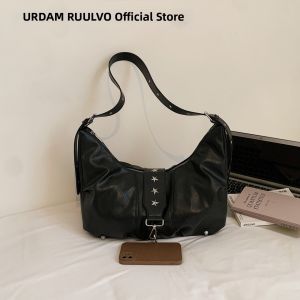URCDN RDALVO | Retro Large Capacity Soft Leather Tote Commuter Bag Women
