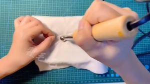 DIY Fabric Flower Ironing Machine Soldering Iron Tool with Adjustable Temperature Ball Trowel EU Plugs for Handcrafts