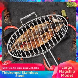 Besee | Large Round Commercial Stainless Steel Fish Grilling Rack