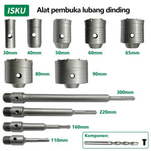 ISKU Mata Bor Hole Saw Lubang Tembok Beton Hole Saw Hollow Core Hole Saw Pelubang Beton Tembok Pipa SDS plus/Hole saw /Mata Bor Hole Saw Lubang Tembok Beton /Mata bor hole saw besi/
